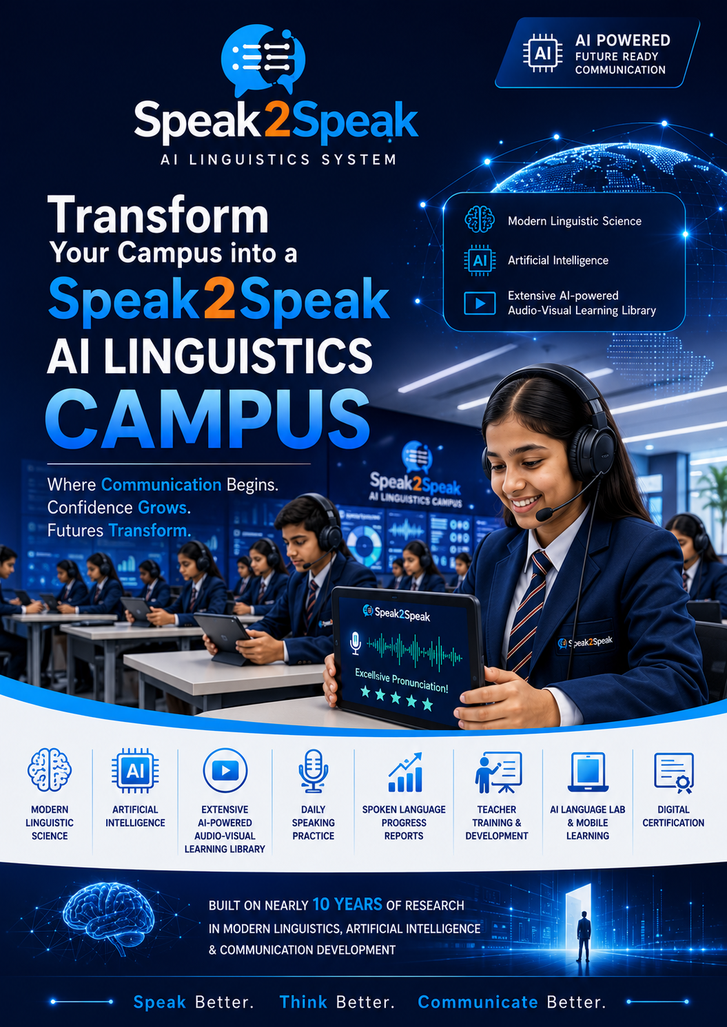 Speak2Speak campus brochure full image